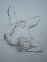 Male Figure Laying Down