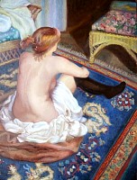 Women on Blue Rug